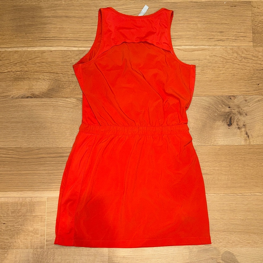 Athleta expedition Red Sleeveless Zip-Up Dress built in shorts women’s size 8 - Picture 8 of 10